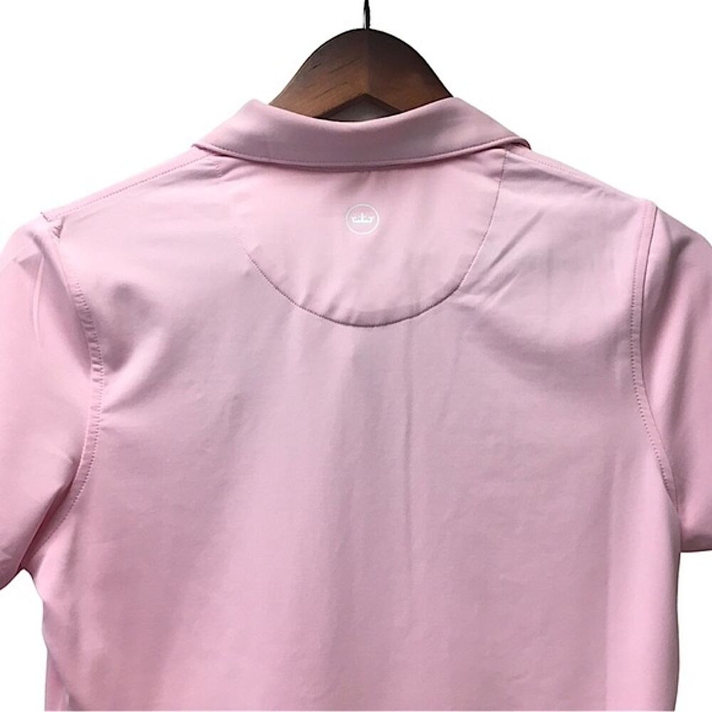 Peter Millar Pink Polo Shirt XS Short Sleeve Gold Performace Top - Picture 5 of 7